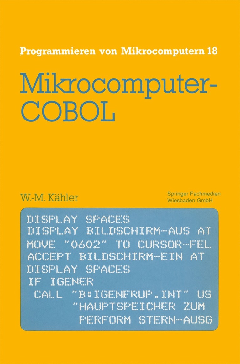 Mikrocomputer-COBOL 1