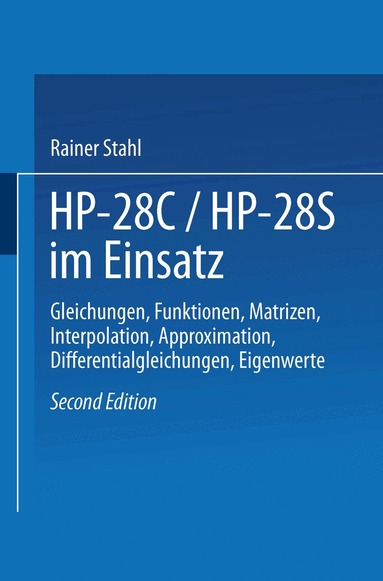 Rainer Stahl - HP-28C / HP28S im Einsatz, Häftad