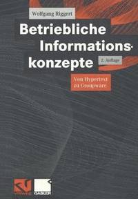 bokomslag Betriebliche Informationskonzepte