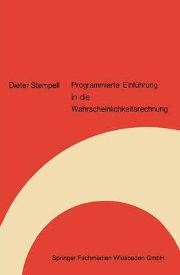 bokomslag Programmierte Einführung in die Wahrscheinlichkeitsrechnung