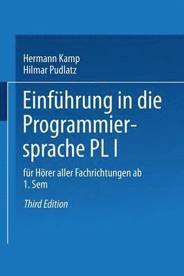 bokomslag Einfhrung in die Programmiersprache PL/I