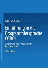 bokomslag Einfhrung in die Programmiersprache COBOL