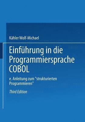 bokomslag Einfhrung in die Programmiersprache COBOL