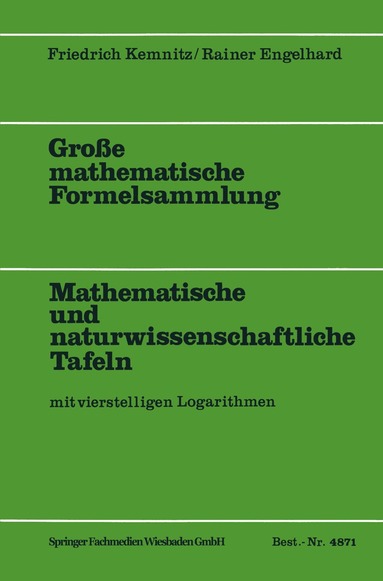 bokomslag Groe mathematische Formelsammlung