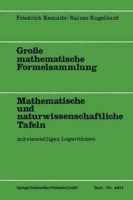 Friedrich Kemnitz - Große mathematische Formelsammlung, Häftad