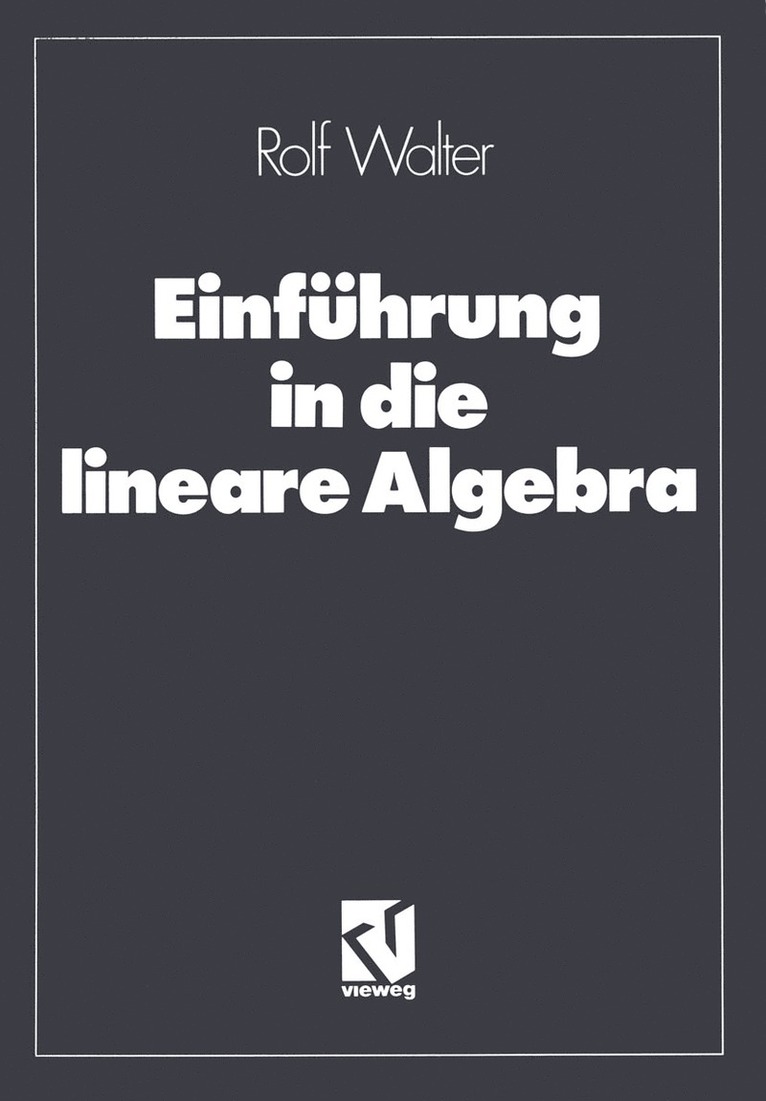 Einfhrung in die lineare Algebra 1