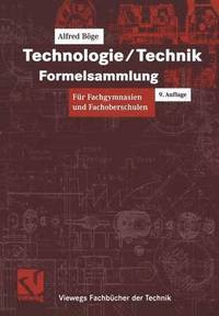bokomslag Technologie/Technik Formelsammlung