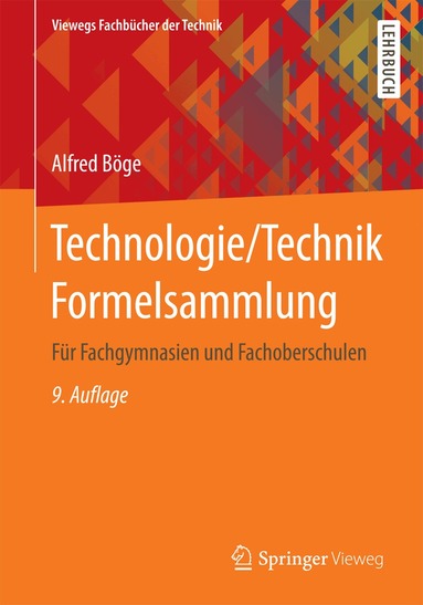 Alfred Böge - Technologie/Technik Formelsammlung, Häftad
