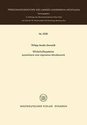 Philipp Herder-Dorneich - Wirtschaftssysteme, Häftad