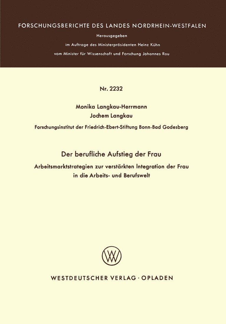 Monika Langkau-Herrmann - Der berufliche Aufstieg der Frau, Häftad