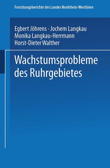 bokomslag Wachstumsprobleme des Ruhrgebietes