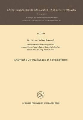 Analytische Untersuchungen an Polyamidfasern 1