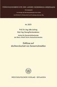 bokomslag Einflsse auf die Brennbarkeit von Zementrohmehlen