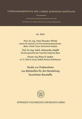 Studie zur Probenahme von Rohstoffen für die Herstellung feuerfester Baustoffe 1