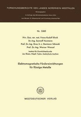 Elektromagnetische Frdereinrichtungen fr flssige Metalle 1