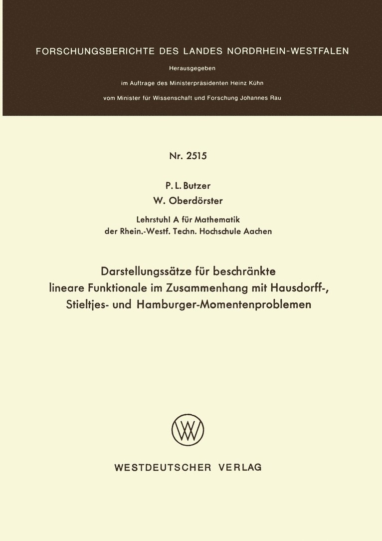 Darstellungsstze fr beschrnkte lineare Funktionale im Zusammenhang mit Hausdorff-, Stieltjes- und Hamburger-Momentenproblemen 1