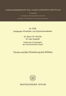 Formen sozialer Orientierung bei Schülern