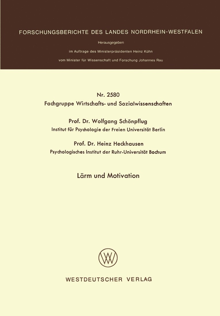 Lärm und Motivation