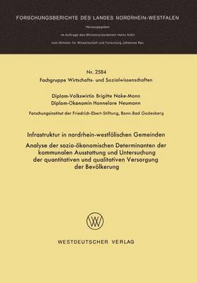 bokomslag Infrastruktur in nordrhein-westflischen Gemeinden