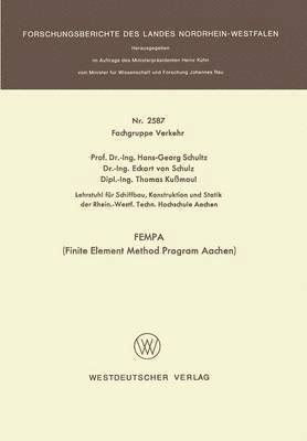 FEMPA (Finite Element Method Program Aachen) 1