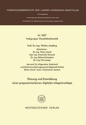 Planung und Entwicklung einer programmierbaren digitalen Integrieranlage 1