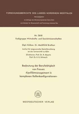 Mechthild Brothun - Bedeutung der Berufstätigkeit von Frauen, Häftad