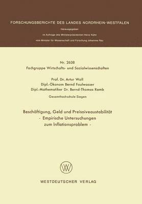 Artur Woll - Beschäftigung, Geld und Preisniveaustabilität, Häftad