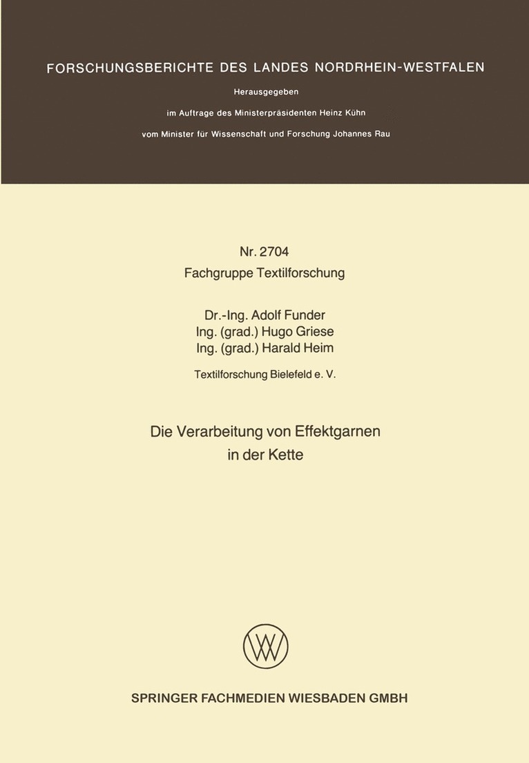 Die Verarbeitung von Effektgarnen in der Kette