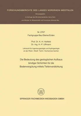 Die Bedeutung des geologischen Aufbaus bindiger Schichten fr die Bodenvergtung mittels Tiefenverdichtung 1