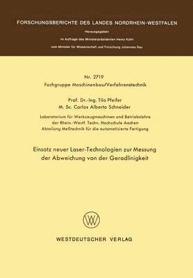 bokomslag Einsatz neuer Laser-Technologien zur Messung der Abweichung von der Geradlinigkeit