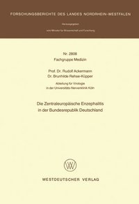 bokomslag Die Zentraleuropische Enzephalitis in der Bundesrepublik Deutschland