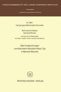 bokomslag ber Ungleichungen vom Bernstein-Nikolskii-Riesz-Typ in Banach Rumen
