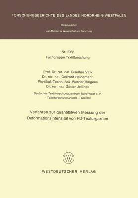 Verfahren zur quantitativen Messung der Deformationsintensitt von FD-Texturgarnen 1