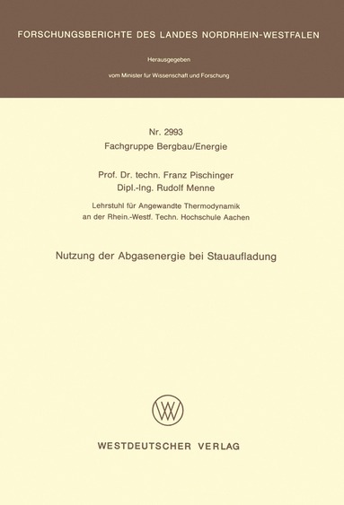 bokomslag Nutzung der Abgasenergie bei Stauaufladung