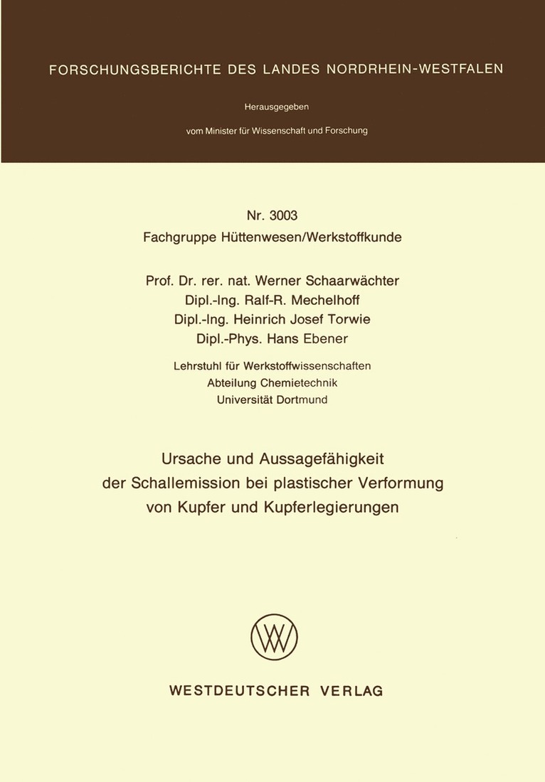 Ursache und Aussagefhigkeit der Schallemission bei plastischer Verformung von Kupfer und Kupferlegierungen 1