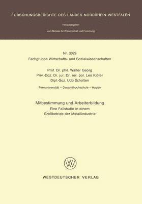 Mitbestimmung und Arbeiterbildung 1