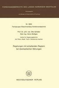 bokomslag Regelungen mit schaltenden Reglern bei stochastischen Strungen