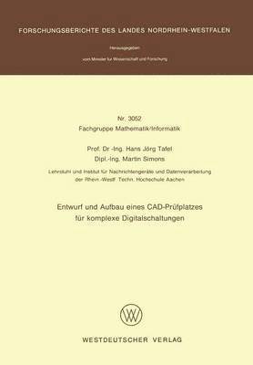 Entwurf und Aufbau eines CAD-Prüfplatzes für komplexe Digitalschaltungen