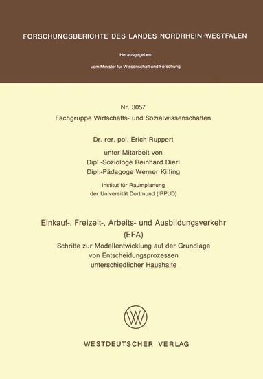 Erich Ruppert - Einkauf-, Freizeit-, Arbeits- und Ausbildungsverkehr (EFA), Häftad