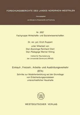 bokomslag Einkauf-, Freizeit-, Arbeits- und Ausbildungsverkehr (EFA)