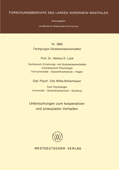 bokomslag Untersuchungen zum kooperativen und prosozialen Verhalten