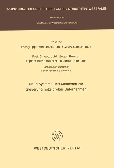 bokomslag Neue Systeme und Methoden zur Steuerung mittelgroßer Unternehmen