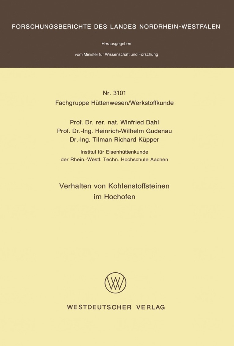 Verhalten von Kohlenstoffsteinen im Hochofen