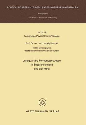Jungquartäre Formungsprozesse in Südgriechenland und auf Kreta