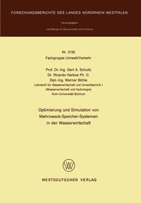 bokomslag Optimierung und Simulation von Mehrzweck-Speicher-Systemen in der Wasserwirtschaft