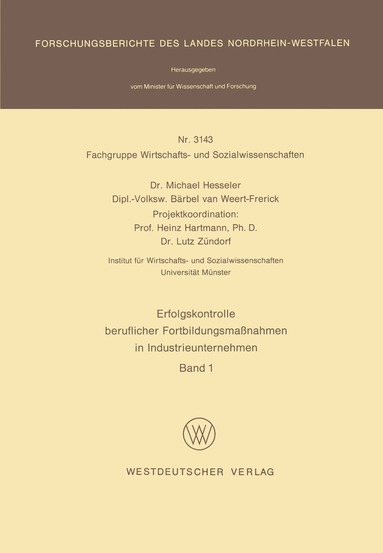 bokomslag Erfolgskontrolle beruflicher Fortbildungsmanahmen in Industrieunternehmen