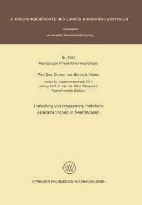 bokomslag Umladung von langsamen, mehrfach geladenen Ionen in Neutralgasen