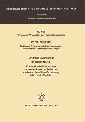 Berufliche Sozialisation im Referendariat