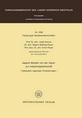 bokomslag Japans Wandel von der Agrar- zur Industriegesellschaft