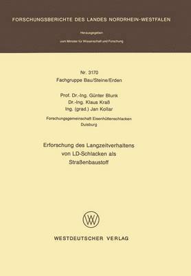 bokomslag Erforschung des Langzeitverhaltens von LD-Schlacken als Straenbaustoff